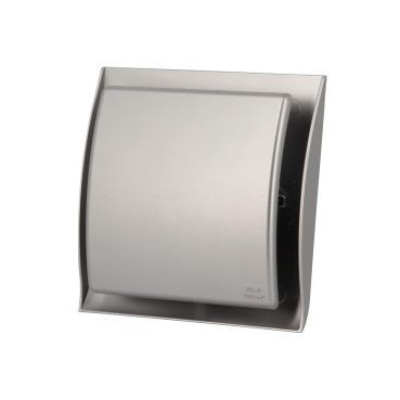 Grille de ventilation Neolia diamètre Ø 125mm - largeur 180mm - longueur 180mm couleur Inox Nicoll | GDT125X