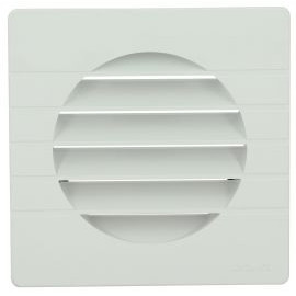 Grille de ventilation spécial façade pour tubes PVC diamètre Ø 110mm - hauteur 139mm - largeur 139mm couleur Blanc Nicoll | GET11B