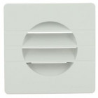 Image du produit : Grille de ventilation spécial façade pour tubes PVC diamètre Ø 80mm - hauteur 109mm - longueur 109mm couleur Blanc Nicoll | GET8B