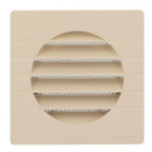 Image du produit : Grille de ventilation spécial façade pour tubes PVC diamètre Ø 110mm - hauteur 139mm - largeur 139mm couleur Sable Nicoll | GETM110