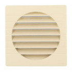 Image du produit : Grille de ventilation spécial façade pour tubes PVC diamètre Ø 160mm - hauteur 184mm - largeur 184mm couleur Sable Nicoll | GETM160