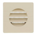 Image du produit : Grille de ventilation spécial façade pour tubes PVC diamètre Ø 80mm - hauteur 109mm - largeur 109mm couleur Sable Nicoll | GETM80