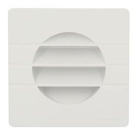 Grille de ventilation spécial façade pour tubes PVC diamètre Ø 80mm - hauteur 109mm - largeur 109mm couleur Blanc Nicoll | GETM8B