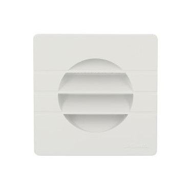 Grille de ventilation spécial façade pour tubes PVC diamètre Ø 80mm - hauteur 109mm - largeur 109mm couleur Blanc Nicoll | GETM8B