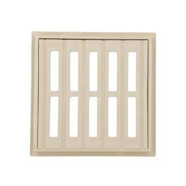 Grille avec cadre 20 x 20 - largeur 200mm - longueur 200mm couleur Sable Nicoll | GRC20S