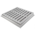 Image du produit : Grille avec cadre 30 x 30 - largeur 300mm - longueur 300mm couleur Gris clair Nicoll | GRC30