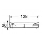 Image du produit : Grille PVC - A15 - L100 int Connecto couleur Gris clair Nicoll | GRL77