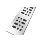 Image du produit : Grille de caniveaux de douche 50 mm inox Design Carrés - largeur 50mm - longueur 345mm Nicoll | GSICAN40C