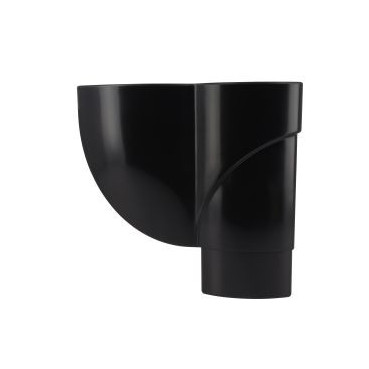 Jambonneau pour tube de descente ovoïde 90x56 diamètre Ø 90mm x 56mm couleur Noir Nicoll | JAM95N