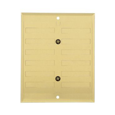 Grille de ventilation aluminium à visser - à fermeture sans moustiquaire - hauteur 170mm - largeur 140mm couleur Alu Doré Nicoll | LF1714D