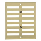 Image du produit : Grille de ventilation aluminium à visser - à fermeture sans moustiquaire - hauteur 170mm - largeur 140mm couleur Alu Doré Nicoll | LF1714D