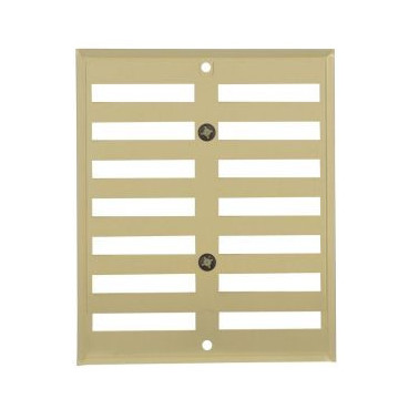 Grille de ventilation aluminium à visser - à fermeture sans moustiquaire - hauteur 170mm - largeur 140mm couleur Alu Doré Nicoll | LF1714D