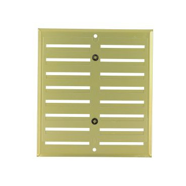 Grille de ventilation aluminium à visser - à fermeture sans moustiquaire - hauteur 170mm - largeur 190mm couleur Alu Doré Nicoll | LF1719D