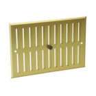 Image du produit : Grille de ventilation aluminium à visser - à fermeture sans moustiquaire - hauteur 170mm - largeur 24.5mm couleur Alu Doré Nicoll | LF1725D