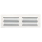 Image du produit : Grille de ventilation aluminium à visser rectangulaire horizontale - persiennes avec moustiquaire - hauteur 300mm - largeur 100mm couleur Blanc Nicoll | LM1030B