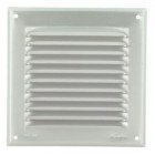 Image du produit : Grille de ventilation aluminium à visser carrée - persiennes avec moustiquaire - hauteur 150mm - largeur 150mm couleur Gris Nicoll | LM1515G