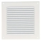 Image du produit : Grille de ventilation aluminium à visser carrée - persiennes avec moustiquaire - hauteur 200mm - largeur 200mm couleur Blanc Nicoll | LM2020B