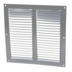 Image du produit : Grille de ventilation aluminium à visser carrée - persiennes avec moustiquaire - hauteur 300mm - largeur 300mm couleur Gris Nicoll | LM3030G