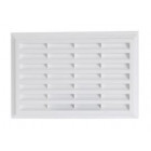 Image du produit : Grille de ventilation à sceller classique avec moustiquaire - hauteur 292mm - largeur 197mm couleur Blanc Nicoll | M212