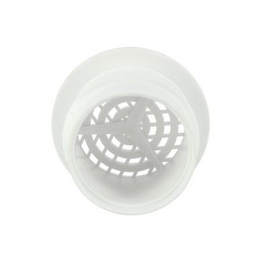 Grille de ventilation à visser ou à coller contre-cloison diamètre Ø 38mm couleur Blanc Nicoll | M43