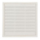 Image du produit : Grille de ventilation spécial façade à sceller/à combinaisons avec moustiquaire - hauteur 118mm - longueur 118mm couleur Blanc Nicoll | M64