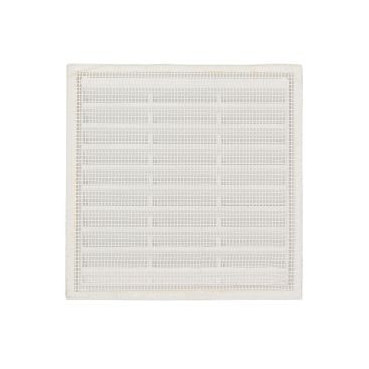 Grille de ventilation spécial façade à sceller/à combinaisons avec moustiquaire - hauteur 118mm - longueur 118mm couleur Blanc Nicoll | M64