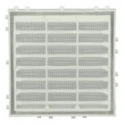 Image du produit : Grille de ventilation spécial façade à sceller/à combinaisons avec moustiquaire - hauteur 118mm - longueur 118mm couleur Blanc Nicoll | M64