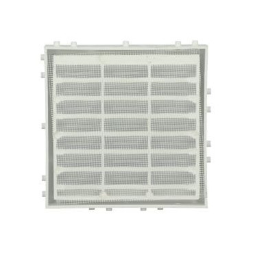 Grille de ventilation spécial façade à sceller/à combinaisons avec moustiquaire - hauteur 118mm - longueur 118mm couleur Blanc Nicoll | M64