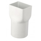 Image du produit : Manchette pour tube de descente rectangulaire/cylindrique Ø 100 diamètre Ø 100mm couleur Blanc Nicoll | MM170B