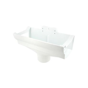 Naissance centrale à dilatation de gouttière à coller - LG28 diamètre Ø 80mm x 77mm couleur Blanc Nicoll | NAD28B