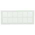 Image du produit : Grille de ventilation à visser ou à coller classique extra-plate rectangulaire - hauteur 108mm - largeur 254mm couleur Blanc Nicoll | PB101