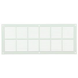 Grille de ventilation à visser ou à coller classique extra-plate rectangulaire - hauteur 120mm - largeur 297mm couleur Blanc Nicoll | PB151