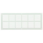 Image du produit : Grille de ventilation à visser ou à coller classique extra-plate rectangulaire - hauteur 120mm - largeur 297mm couleur Blanc Nicoll | PB151