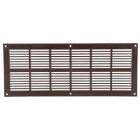 Image du produit : Grille de ventilation à visser ou à coller classique extra-plate rectangulaire - hauteur 120mm - largeur 297mm couleur Marron Nicoll | PB151M