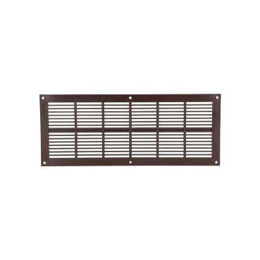 Grille de ventilation à visser ou à coller classique extra-plate rectangulaire - hauteur 120mm - largeur 297mm couleur Marron Nicoll | PB151M