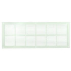 Image du produit : Grille de ventilation à visser ou à coller classique extra-plate rectangulaire - hauteur 131mm - largeur 337mm couleur Blanc Nicoll | PB201