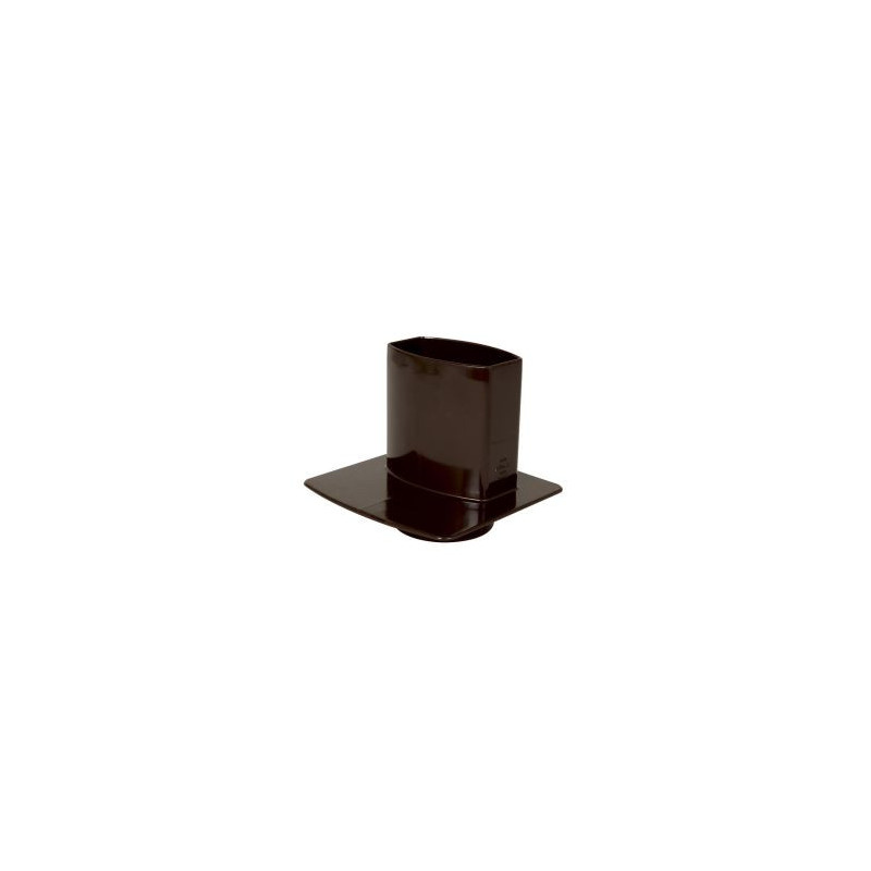 Pied de chute pour tube de descente ovoïde 90x56 diamètre Ø 90mm x 56mm couleur Marron Nicoll | PCU95M