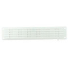 Image du produit : Grille de ventilation à visser ou à coller classique plate à fermeture - hauteur 40mm - largeur 200mm couleur Blanc Nicoll | PF200