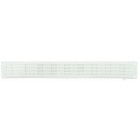 Image du produit : Grille de ventilation à visser ou à coller classique plate à fermeture - hauteur 40mm - largeur 300mm couleur Blanc Nicoll | PF300