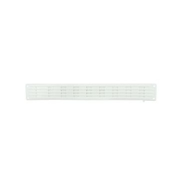 Grille de ventilation à visser ou à coller classique plate à fermeture - hauteur 40mm - largeur 300mm couleur Blanc Nicoll | PF300