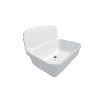 Poste d'eau de couleur blanche - largeur 345mm - longueur 495mm Nicoll | POSTOB