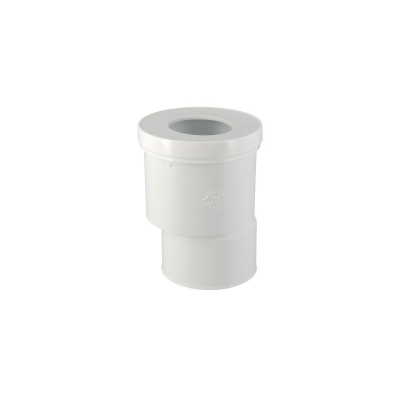 Raccord pour WC sortie droite excentrée diamètre Ø 85mm x 107mm x 100mm Nicoll | QW810E