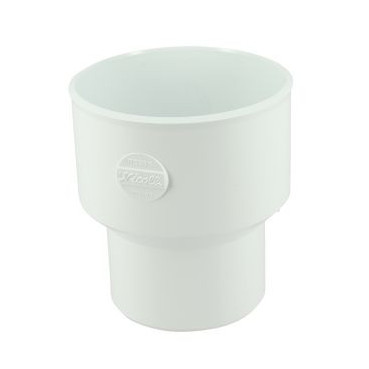 Réduction concentrique pour tube de descente Ø 80 et 100 diamètre Ø 100mm x 80mm couleur Blanc Nicoll | RE338GTB