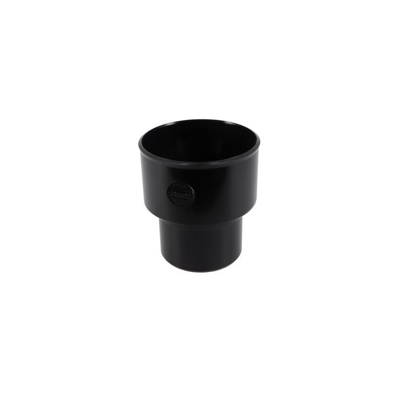 Réduction concentrique pour tube de descente Ø 80 et 100 diamètre Ø 100mm x 80mm couleur Noir Nicoll | RE338N