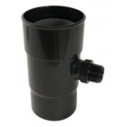 Image du produit : Récupérateur EP pour tube de descente cylindrique Ø 100 diamètre Ø 100mm couleur Noir Nicoll | REPF100N