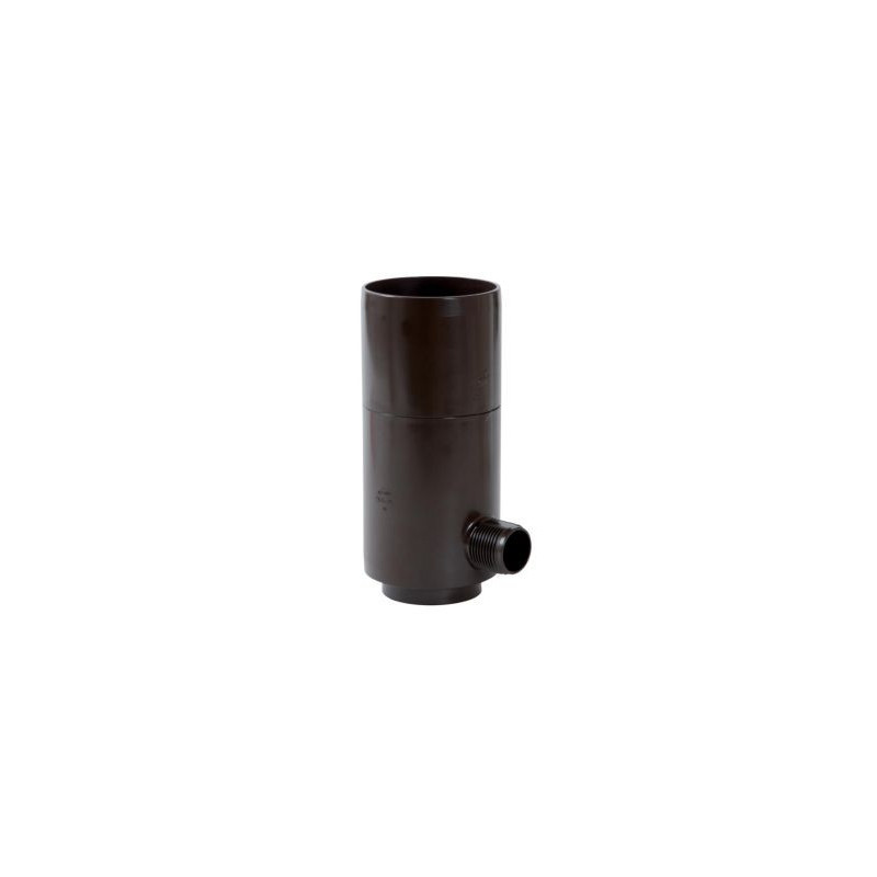 Récupérateur EP pour tube de descente cylindrique Ø 80 diamètre Ø 80mm couleur Marron Nicoll | REPTD80M