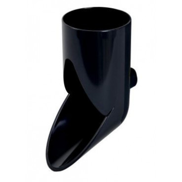 Pied de chute pour tube de descente cylindrique Ø 80 diamètre Ø 80mm couleur Noir Nicoll | RWS801N