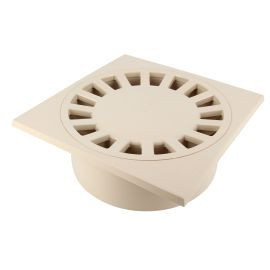 Siphon avec emboîture incorporée verticale diamètre Ø 90mm x 80mm x 100mm x 230mm - hauteur 96mm - largeur 250mm - longueur 250mm couleur Sable Nicoll | SC891S