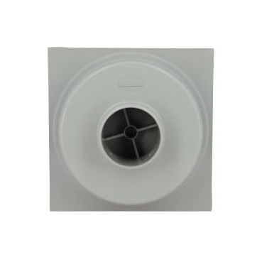 Siphon avec emboîture extérieure verticale diamètre Ø 90mm x 80mm x 229mm - largeur 250mm - longueur 250mm couleur Gris clair Nicoll | SC908G