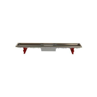 Caniveau de douche pour grille 50 mm sans grille diamètre Ø 40mm - largeur 95mm - longueur 890mm Nicoll | SICAN90